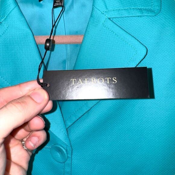 NWT Talbots Petites Teal Blue Sport Jacket Size 12P - Picture 3 of 8